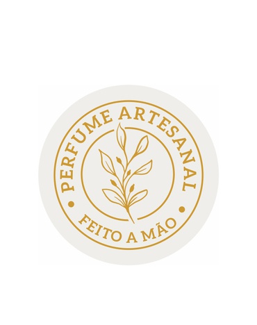 Etiqueta Metalizada Perfume Artesanal Dourada