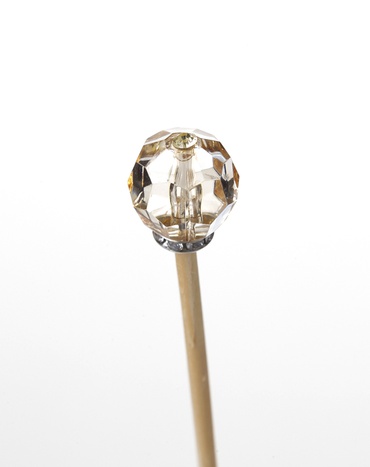 Vareta Decorada Cristal Beje 25 cm